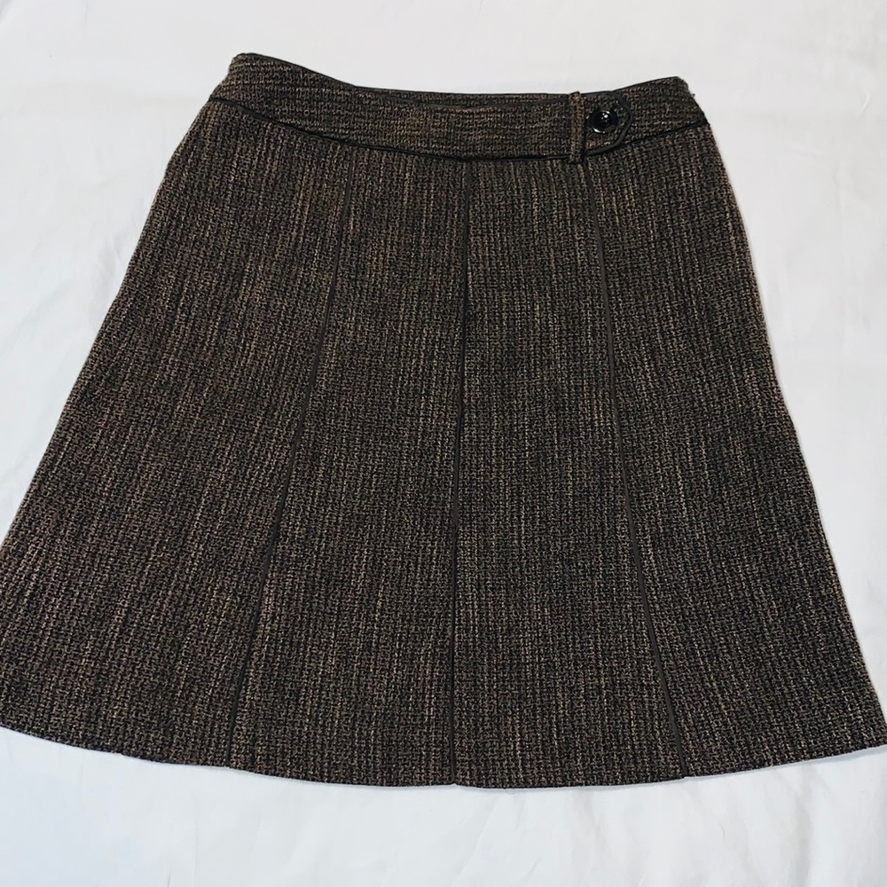 ANN TAYLOR brown skirt 6
